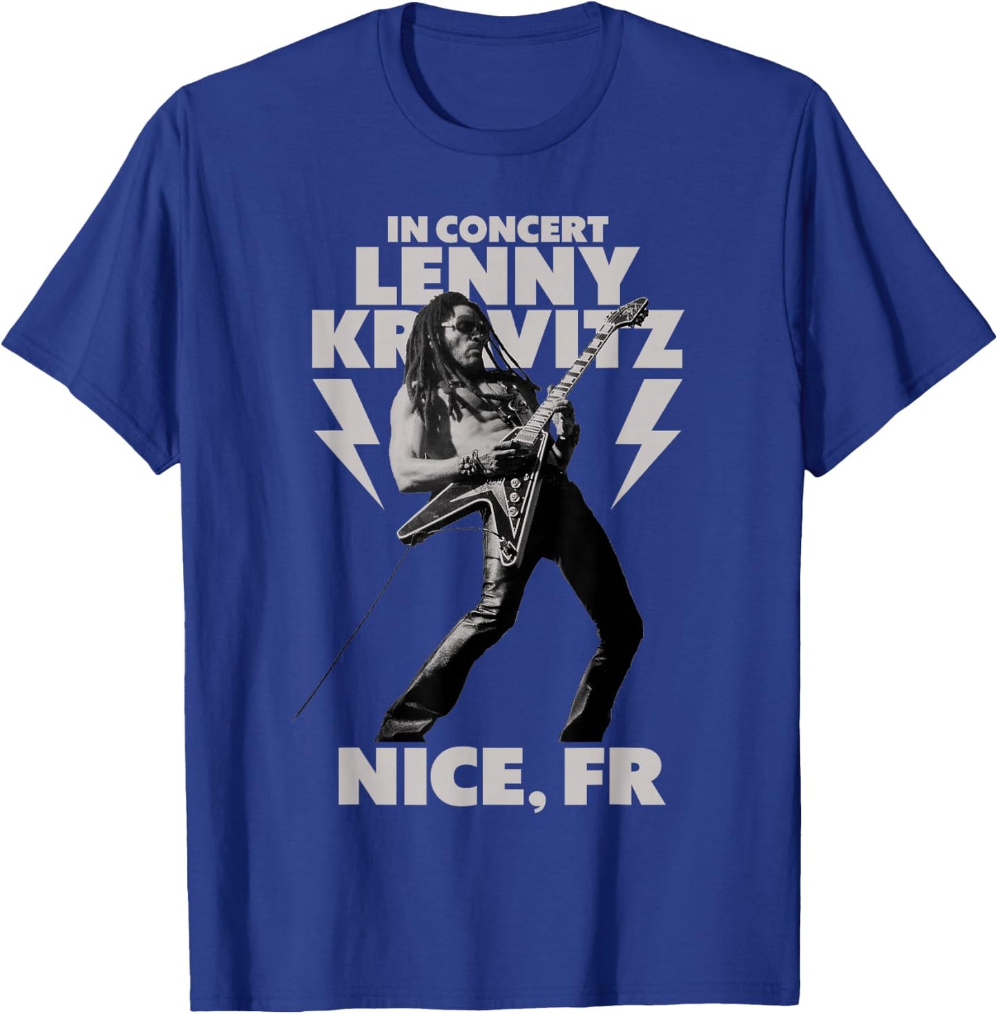 Lenny Kravitz Blue Electric Light Tour 2025 Nice T-Shirt - T-Shirt | Royal