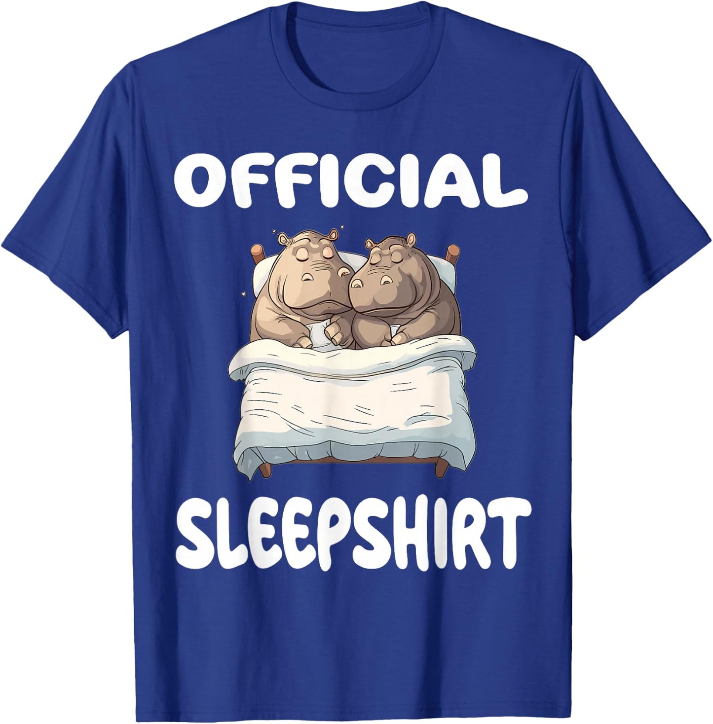 Hippopotamus Hippo Official Sleepshirt Pajamas Nightgown T-Shirt - T-Shirt | Royal