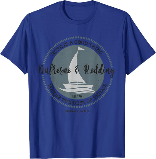 Redding And Fishing Dufresne Vintage Zihuatanejo Mexico T-Shirt - T-Shirt | Royal