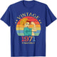 1971. Gift Vintage 1971 Gifts Born in 1971 T-Shirt - T-Shirt | Royal
