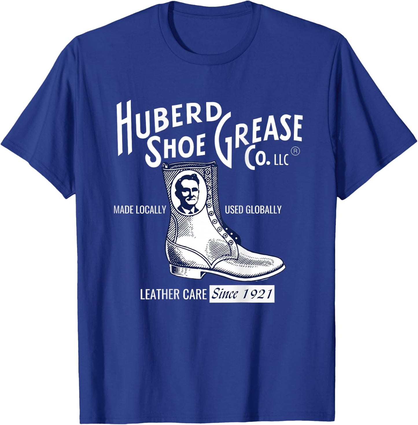Huberd's Shoe Grease Logo Dark T-Shirt - T-Shirt | Royal
