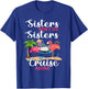 Sisters Don't Let Sisters Cruise Alone Flamingo Vacation T-Shirt - T-Shirt | Royal