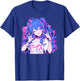 Anime Waifu Cute Manga Cat Girl Cute Retro Japanese , Black, S T-Shirt - T-Shirt | Royal