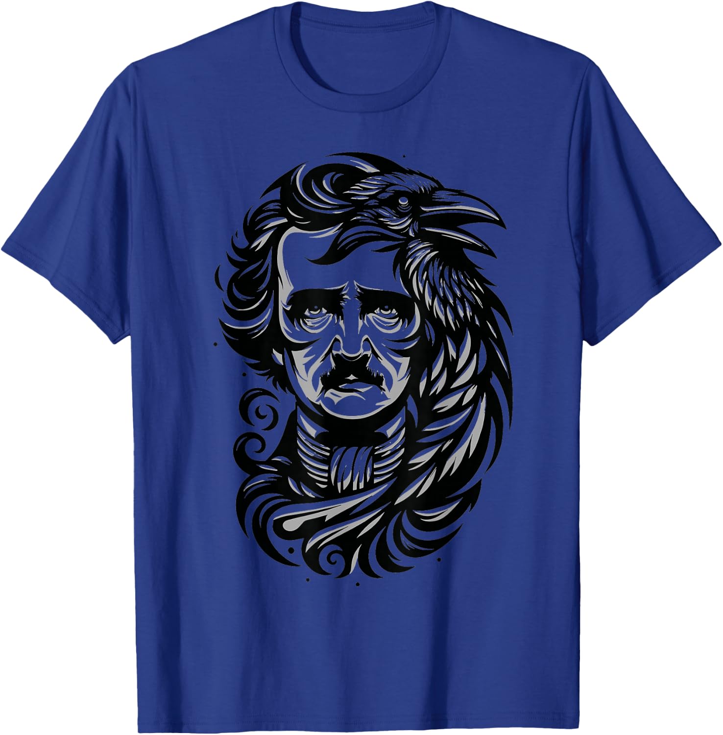 Gothic Edgar Allan Poe Dark Academia Literature Poet T-Shirt - T-Shirt | Royal