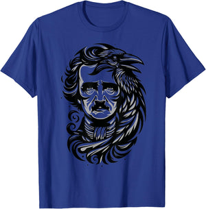 Gothic Edgar Allan Poe Dark Academia Literature Poet T-Shirt - T-Shirt | Royal
