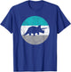 Triceratops Dinosaur Retro Gift Women Boys & Girls T-Shirt - T-Shirt | Royal