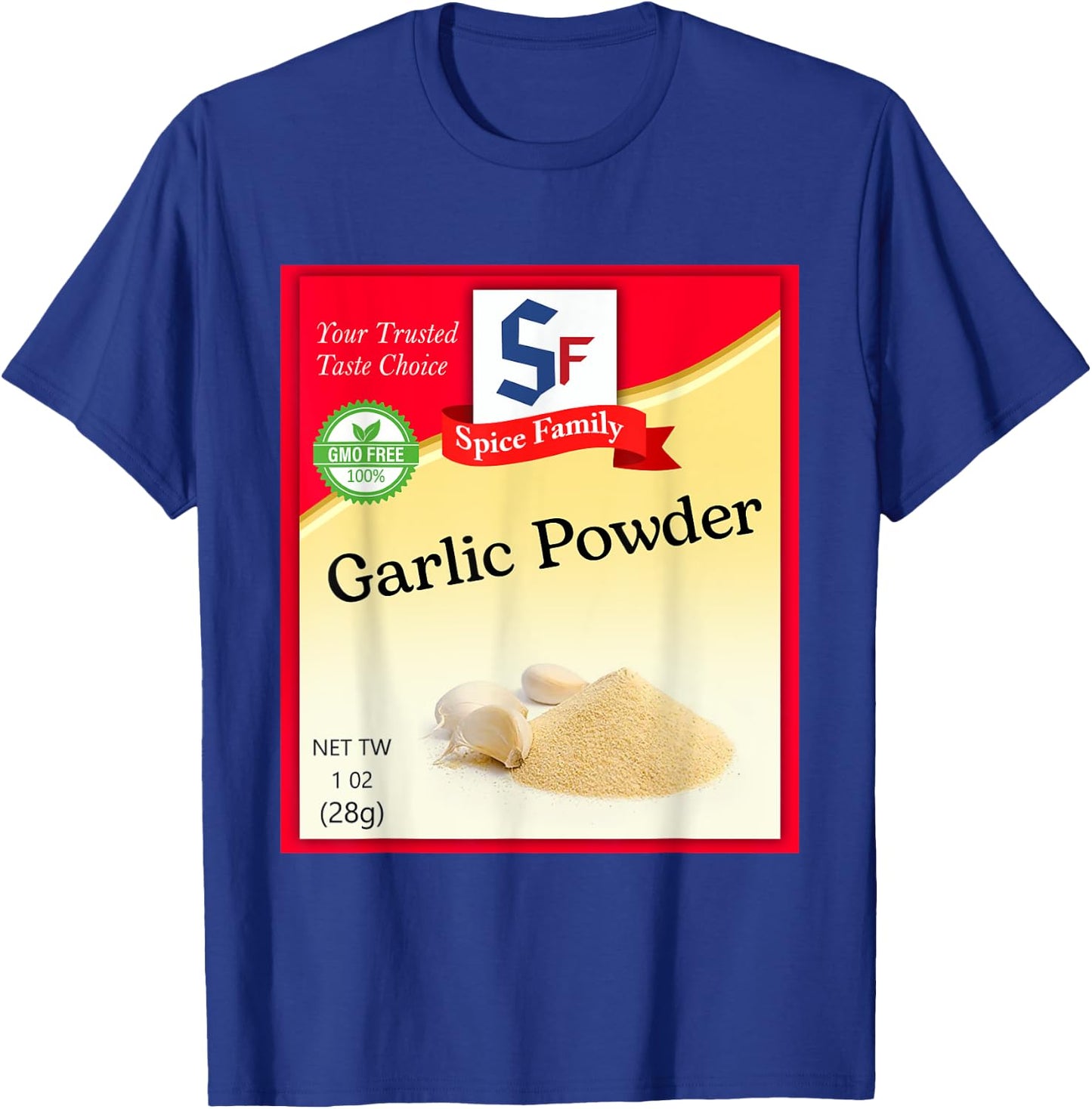 Garlic Powder Condiment Costume Holiday Spice Costumes T-Shirt - T-Shirt | Royal