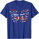 butterfly Hispanic Heritage Month Hispanic Flag T-Shirt - T-Shirt | Royal