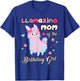 Llama Mom of the Birthday Girl Llamazing Mommy Mother T-Shirt - T-Shirt | Royal
