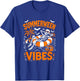 Summerween Vibes Skeleton Floating Pool Pumpkin Halloween T-Shirt - T-Shirt | Royal