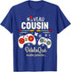 Future Cousin 2025 Gift Soon Cousin Gamer Humor , Black, S T-Shirt - T-Shirt | Royal