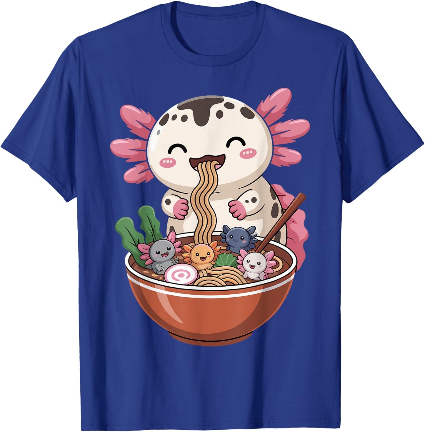Ramen Axolotl Anime Kawaii Ramen T-Shirt - T-Shirt | Royal