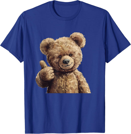 Cool Teddy Bear with Thumb , black, S T-Shirt - T-Shirt | Royal