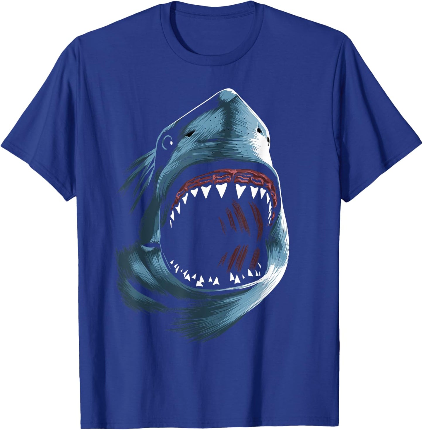 Great shark white attack T-Shirt - T-Shirt | Royal