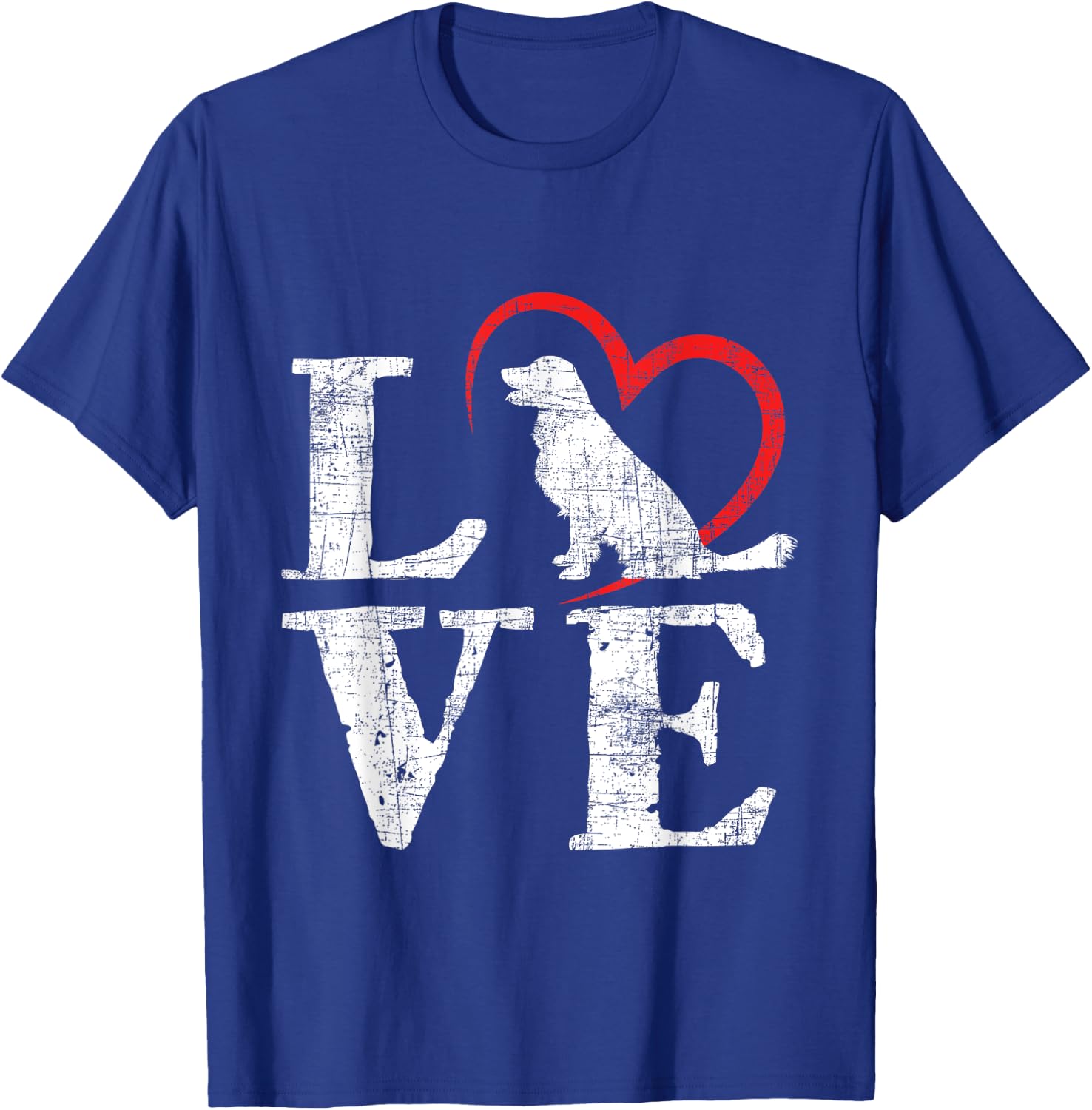 Love Golden Retriever Dog Owner Canine Pet Lover Puppy Women Girls Kids T-Shirt - T-Shirt | Royal