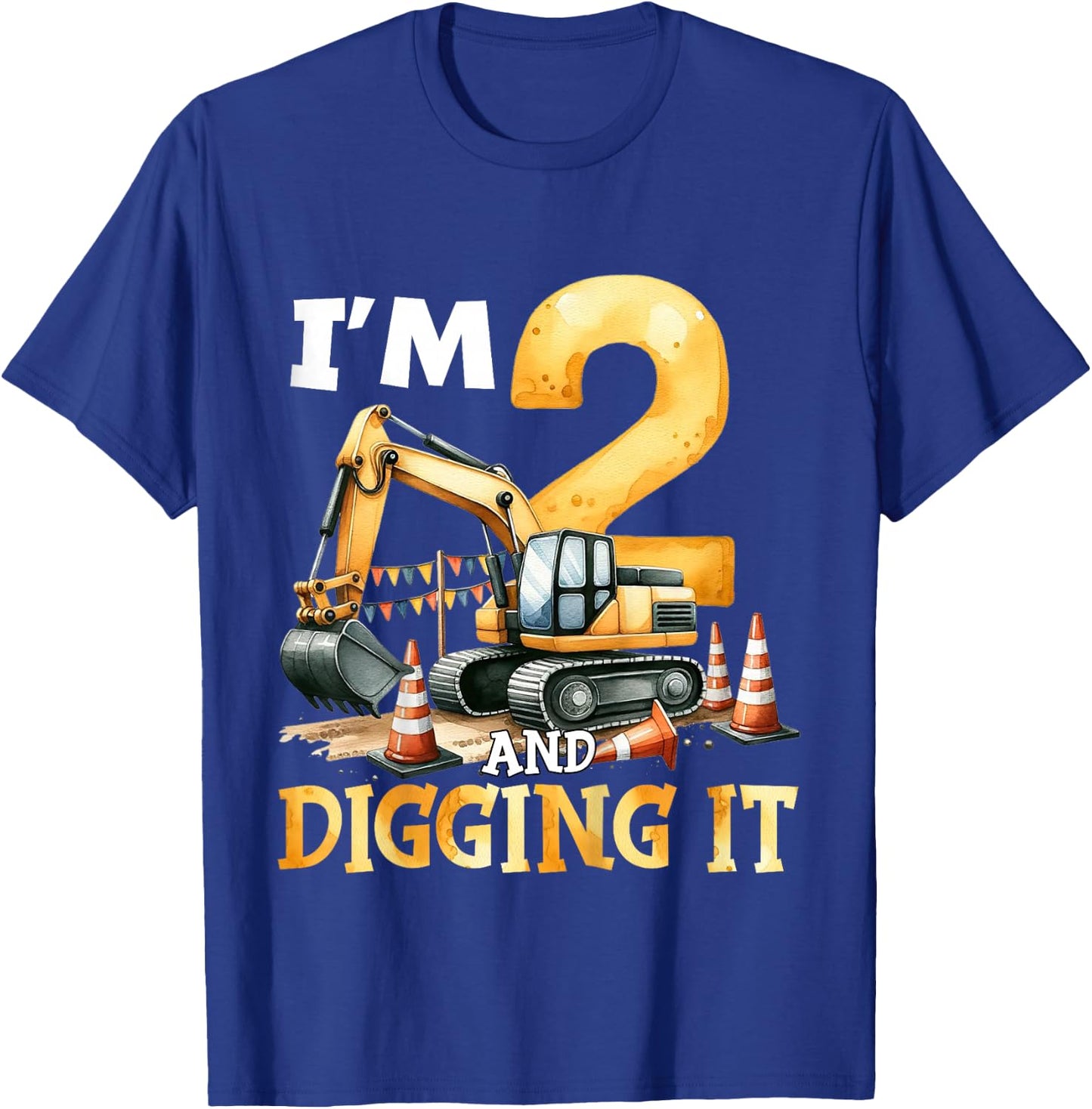 2 Ans 2 Ans garçon Construction garçon 2 Ans T-Shirt - T-Shirt | Royal