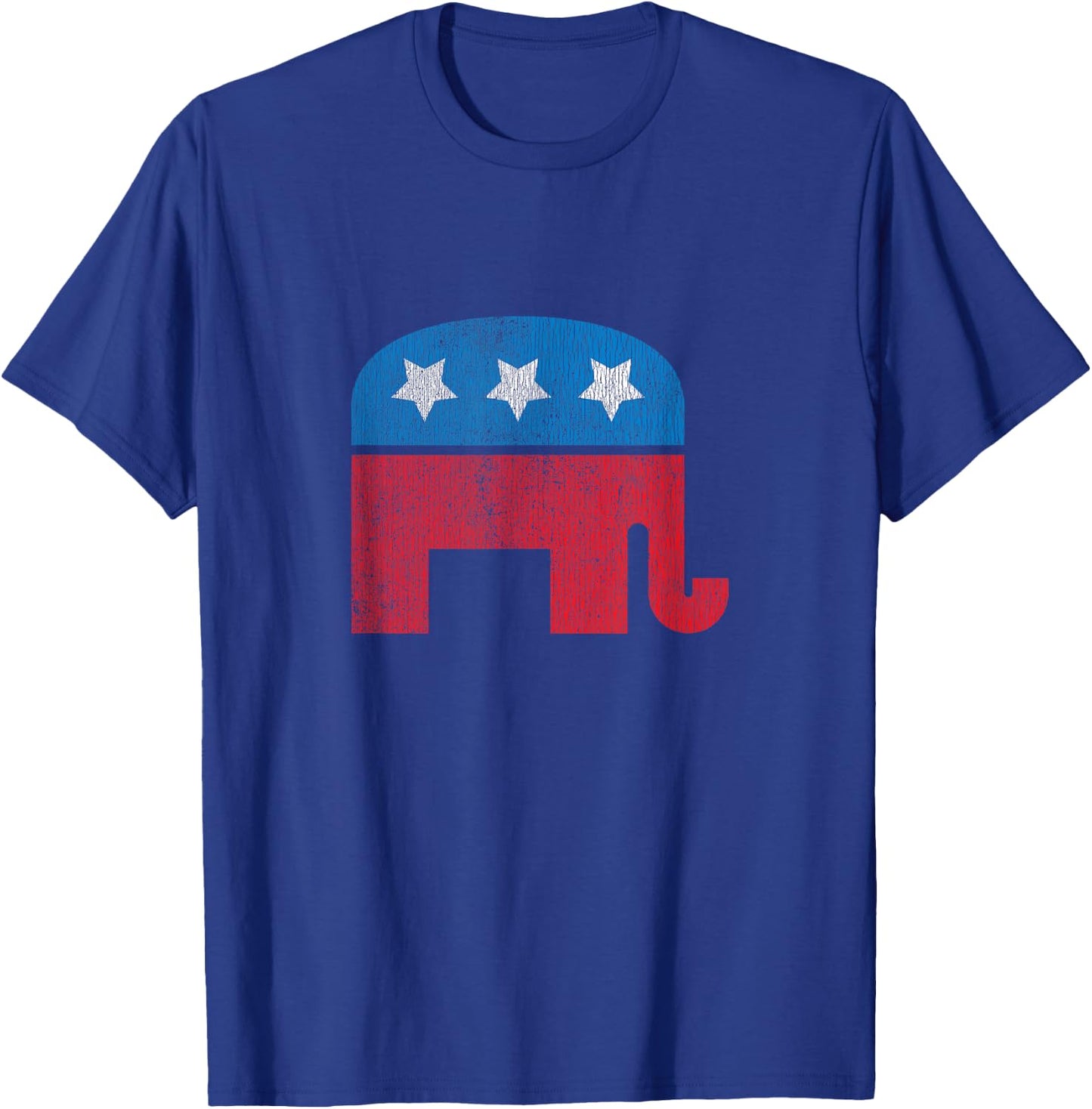 Distressed Republican Elephant T-Shirt - T-Shirt | Royal