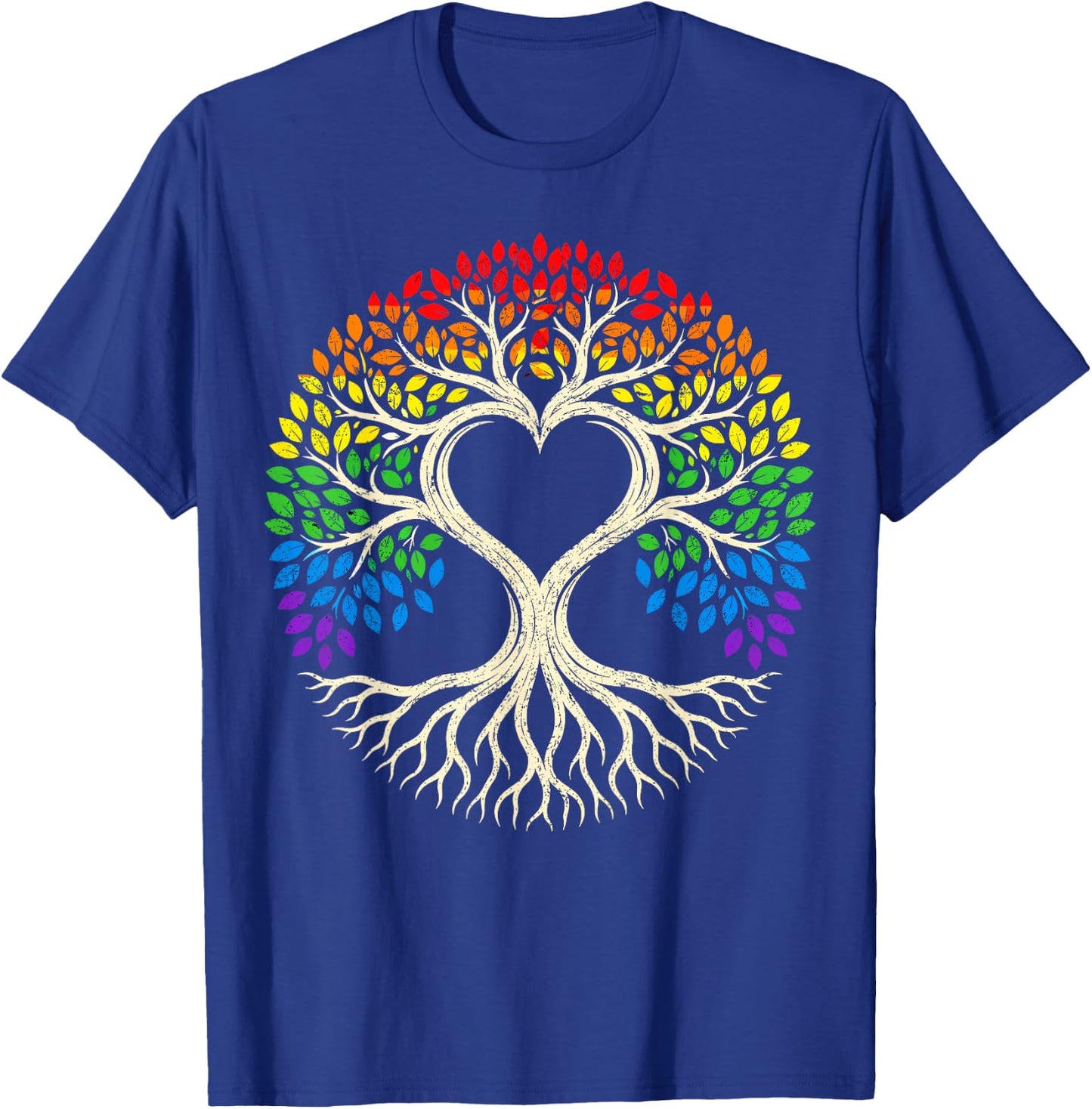 Tree Life Rainbow LGBT Flag Ally Gay Pride T-Shirt - T-Shirt | Royal