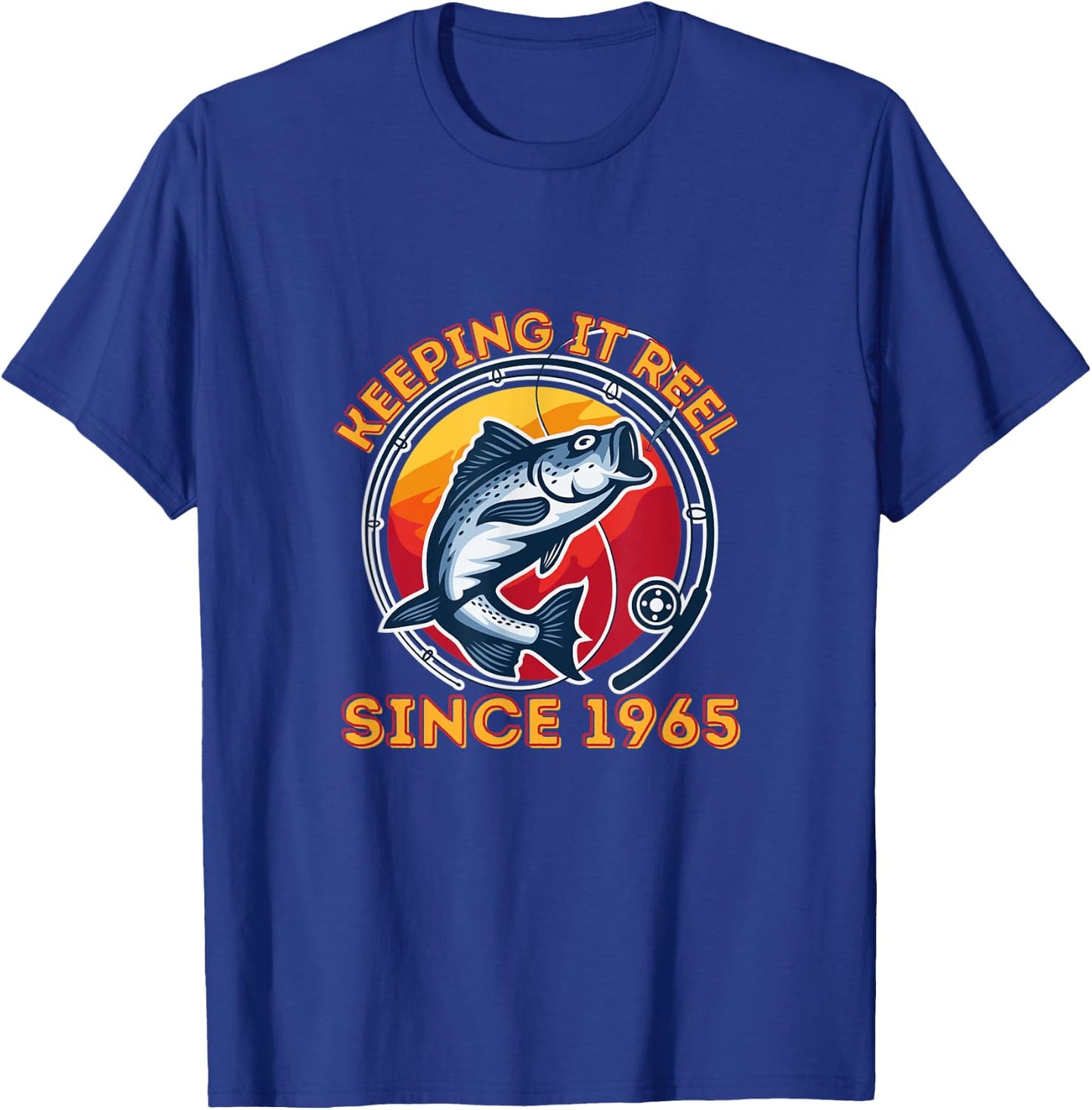 Keeping It Reel Since 1965 - Fun Fishing T-Shirt - T-Shirt | Royal