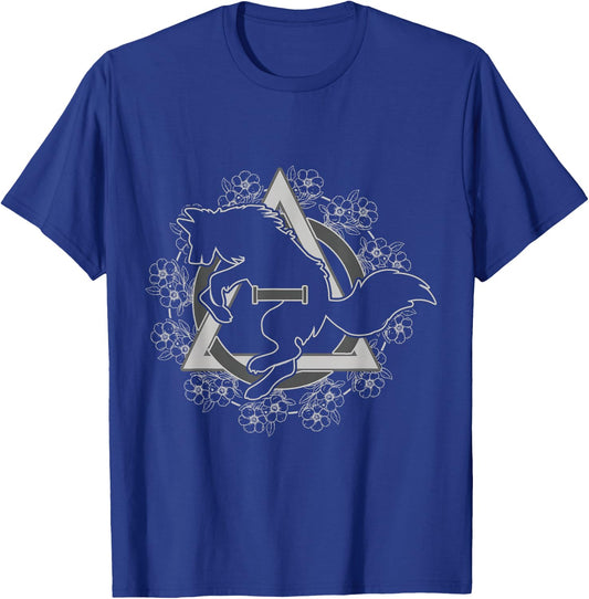 Therian Theta Delta Wolf Hound Fox Dog Otherkin Furry , Black, S T-Shirt - T-Shirt | Royal