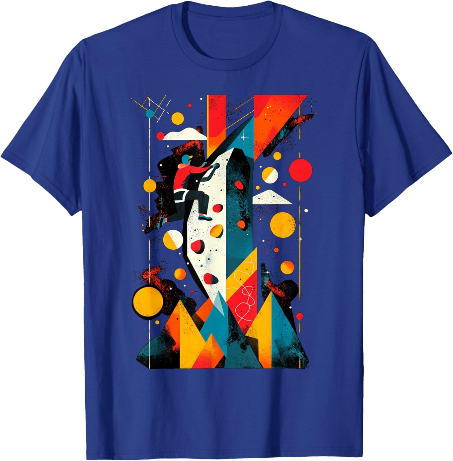 Artsy Boulderer About Abstract Art Bouldering , black T-Shirt - T-Shirt | Royal