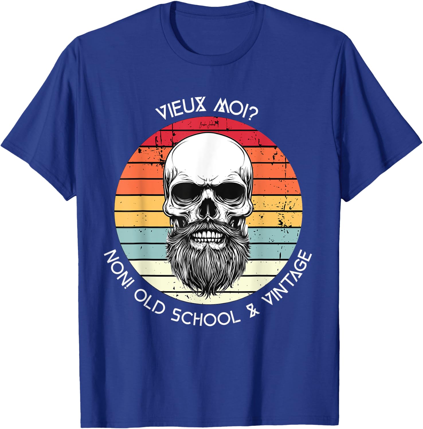 Old Me? No! Old School & Vintage Husband Gift , Black, S T-Shirt - T-Shirt | Royal