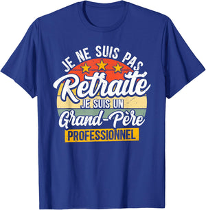 Grandpa Professional Grandfather Grandparent Retired Gift Grandpa T-Shirt - T-Shirt | Royal