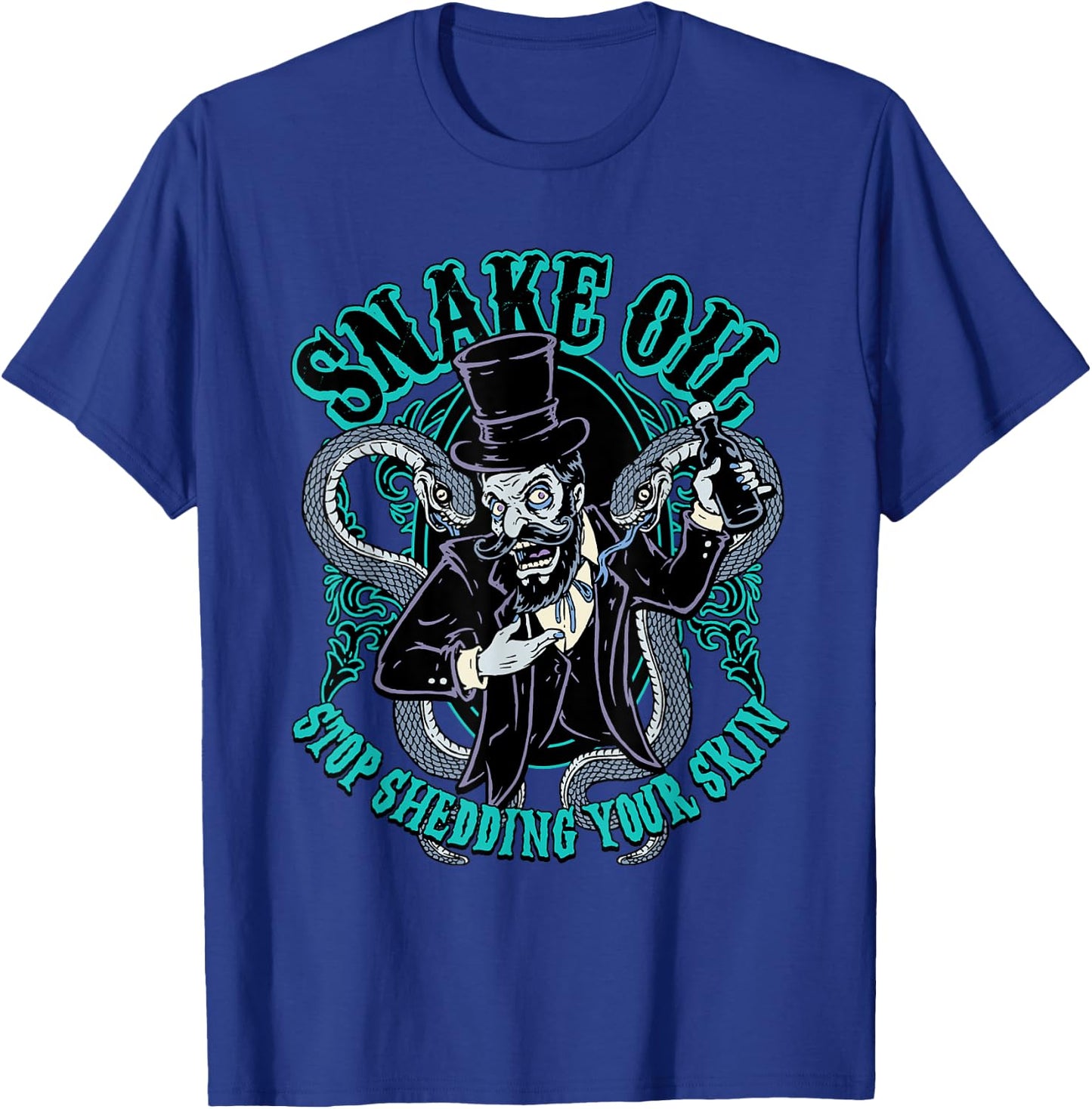 Snake Oil Salesman Viper Tonic Potions Black Magic Voodoo T-Shirt - T-Shirt | Royal