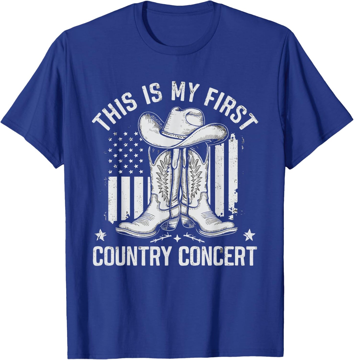This Is My First Country Concert T-Shirt - T-Shirt | Royal