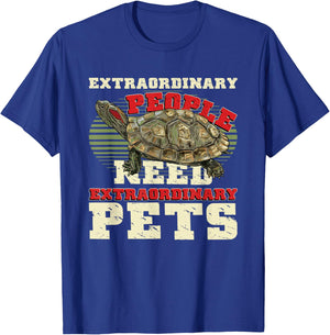 Pet Turtle Keepers Red-Eared Slider Turtle T-Shirt - T-Shirt | Royal
