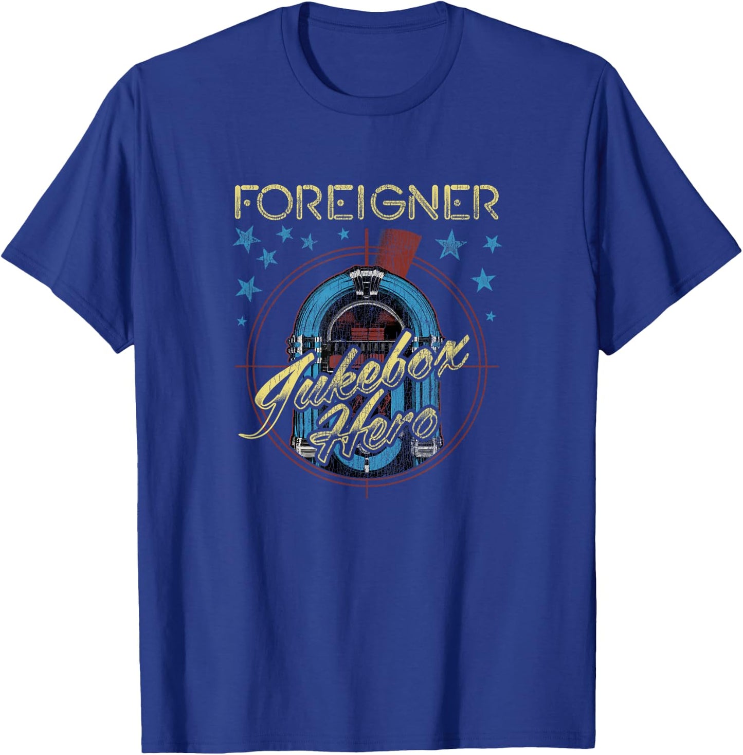 Heroes Juke Box Foreigner T-Shirt - T-Shirt | Royal
