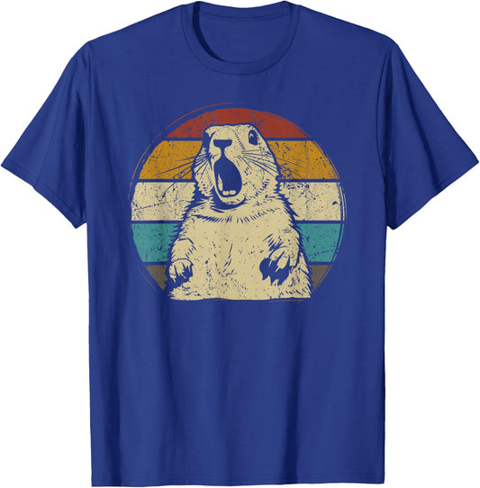Prairie dog vintage for Prairie Dog Lover 60s 70s Retro T-Shirt - T-Shirt | Royal
