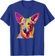 Watercolor Colorful Portuguese Podengo Pequeno Dog T-Shirt - T-Shirt | Royal