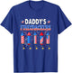 Daddy's Firecrackers 4th of July US Flag Fireworks Patriotic T-Shirt - T-Shirt | Royal