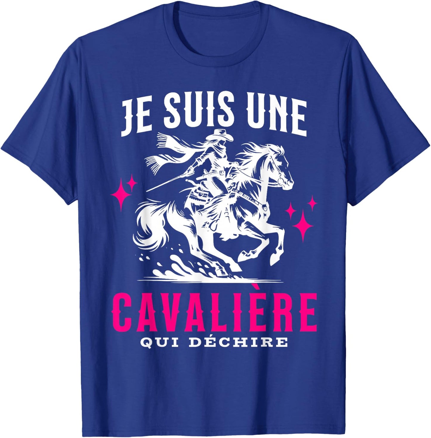 Girl Riding Horse Je Suis Une Rider Qui Déchire , Black, S T-Shirt - T-Shirt | Royal