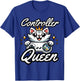 Gamer Girl Cat Gaming Cute Video Game Women Girls T-Shirt - T-Shirt | Royal