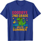 Goodbye 2nd Grade Last Day of School Students dinosaur T-Shirt - T-Shirt | Royal