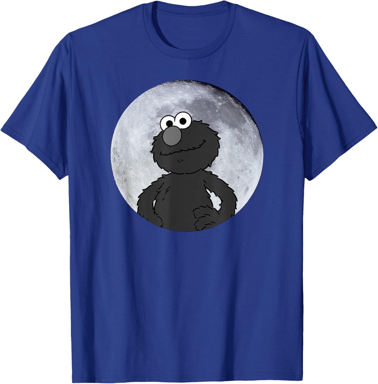 Elmo in the Moonlight Shadow Moonnight Moon , black T-Shirt - T-Shirt | Royal