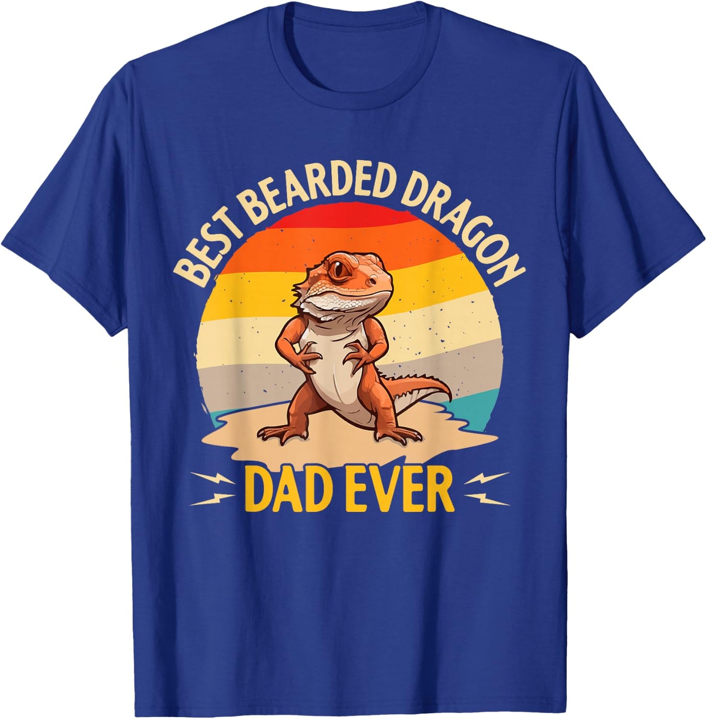 Best Bearded Dragon Dad Ever T-Shirt - T-Shirt | Royal
