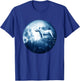 Bull Terrier Dog Moon Dog Mom Dad Women Men Dog Lovers T-Shirt - T-Shirt | Royal