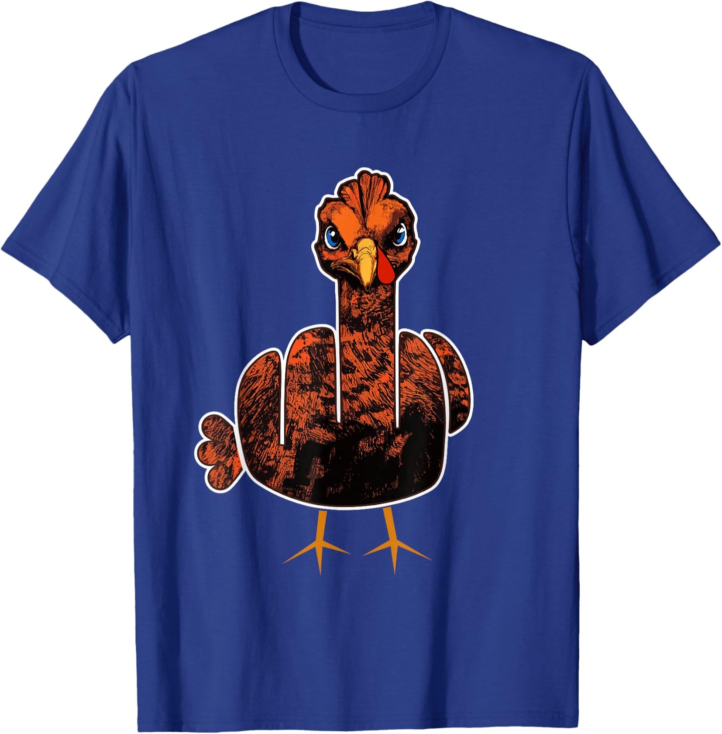 Grumpy Thanksgiving Turkey T-Shirt - T-Shirt | Royal