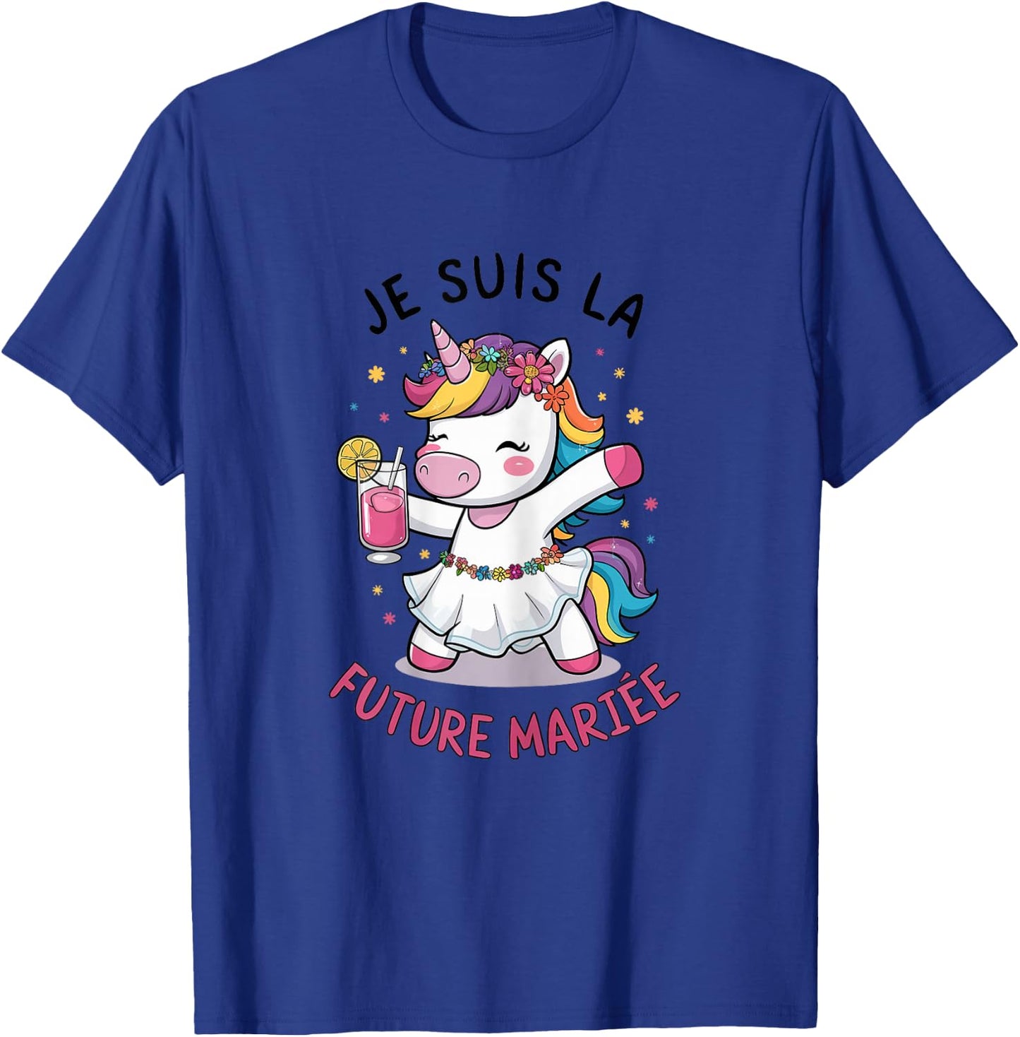 Je Suis La Future Bride Wedding Woman Unicorn , white T-Shirt - T-Shirt | Royal