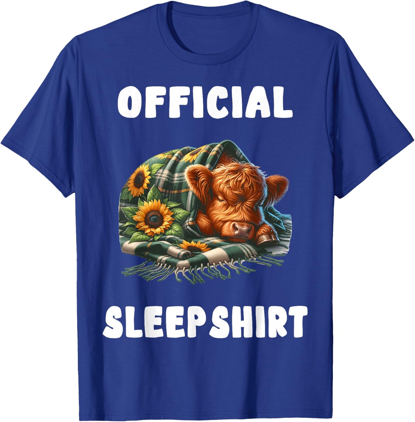 Highland_cow - Official Sleepshirt Pajamas Nightgown T-Shirt - T-Shirt | Royal