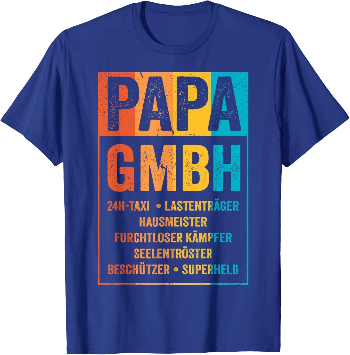 Papa GmbH Firma Witziger Spruch Unternehmer Vater Familie T-Shirt - T-Shirt | Royal