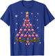 Pink Flamingo Christmas Tree Funny Animal Lover T-Shirt - T-Shirt | Royal