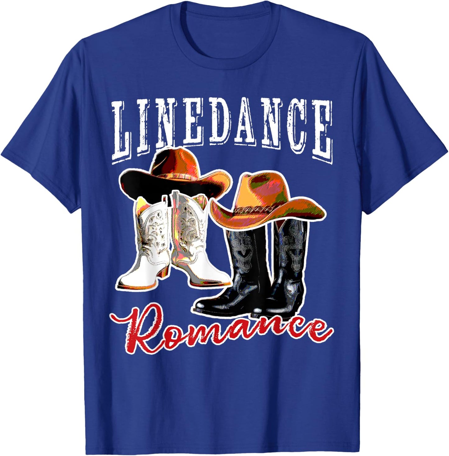 Country Western Theme Couple His Hers Matching Linedancing T-Shirt - T-Shirt | Royal