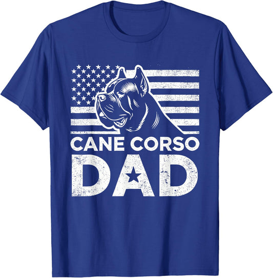 Italian Dog Cane Corso Mastiff Owner Dog Breed Patriotic T-Shirt - T-Shirt | Royal