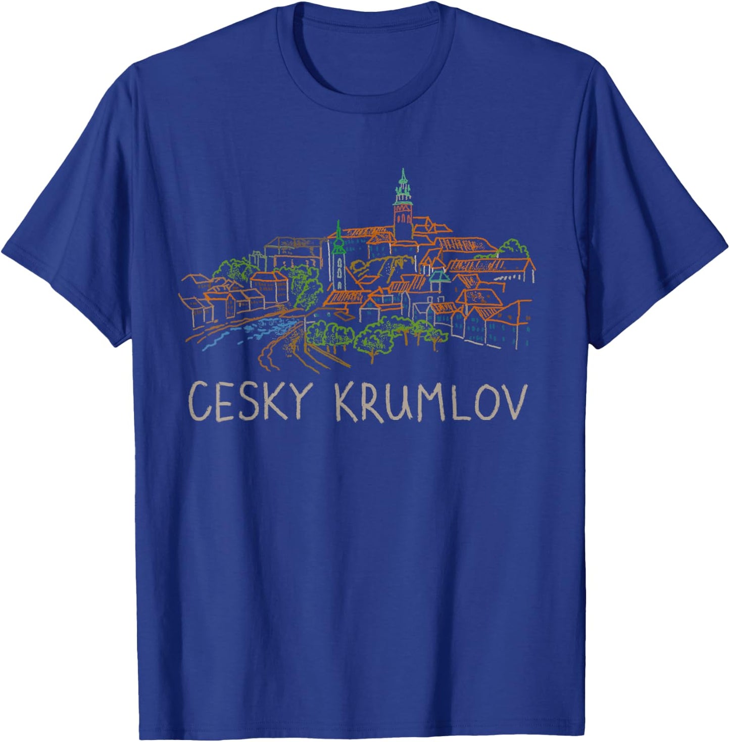 Cesky Krumlov Tschechien Reise Souvenir Historische Stadt Geschenk T-Shirt - T-Shirt | Royal