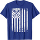 Car Mechanic Automotive US Flag Mechanical Diesel Engine Men T-Shirt - T-Shirt | Royal