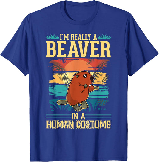 Beaver Costume Halloween Beaver Dam T-Shirt - T-Shirt | Royal